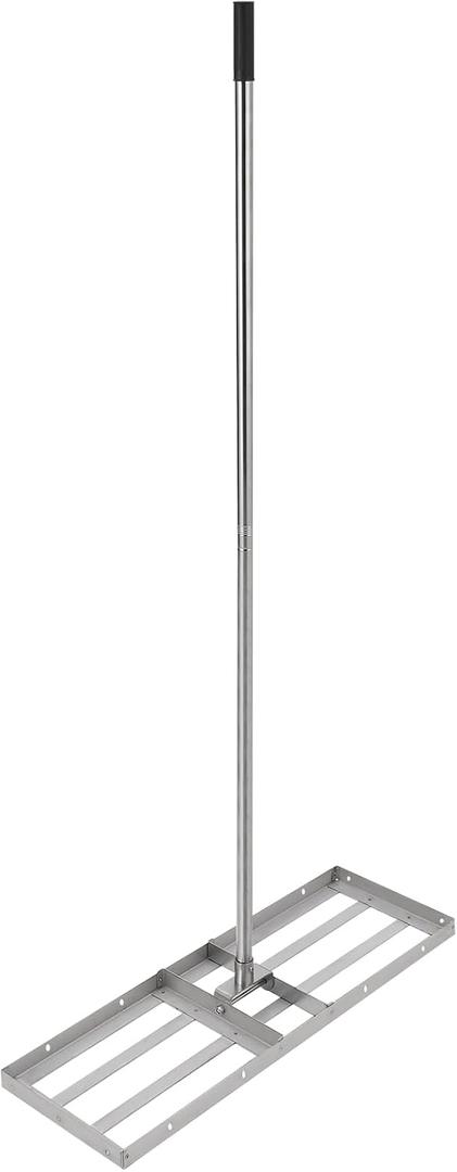 Lawn Leveling RakeHeavy Duty Landscape Tool with 78 Inch Stainless Steel Handle(180 Flexible Rotate) for Garden Backyard Golf Course Farm Pasture Soil Leveling 30x10 Inch