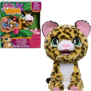FurReal Lil Wilds Lolly The Leopard Interactive 8-inch Plush Stuffed Animal with Over 35 Sounds and Reactions, 6-Pieces, Kids Toys for Ages 4 Up by Just Play