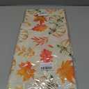2 x ACZHHZC Pumpkin Fall Table Runner, Maple Leaf Autumn Thanksgiving Kitchen Dining Table Decorations for Home Party Decor (Orange 2, 13x72 Inches)