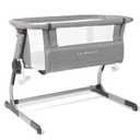 Baby Delight Beside Me Dreamer Bassinet | Bedside Sleeper | 6-Position Height Adjustment | Charcoal Tweed (Grey)