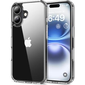HOOMIL Case for iPhone 16 Plus 6.7-Inch, Non-Yellowing, Drop Protection, Anti-Scratch Transparent Hard Back Phone Cover - Crystal Clear