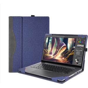 Laptop Cover Case for 16 inch Lenovo Yoga 7 2-in-1 16AHP9 /16IML9 & Yoga 7 16'' Series & Yoga Slim 7 Pro 16ACH6 16ARH7 16IAH7,PU Leather Protective Shell Detachable Laptop Bag Accessory (Dark Blue)