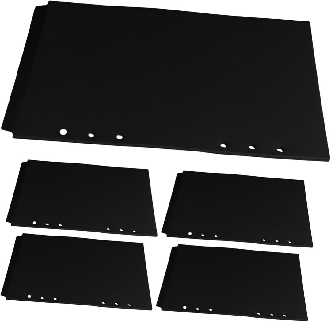 25pcs Loose Leaf Binder Dividers Detachable Tabs for Easy Organization Quick Access File Dividers with Layout for Office and Study Use