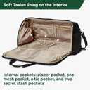 Halfday Convertible 2-in-1 Premium Garment Duffel Weekender Bag 45L: Wrinkle-Free Travel (Hanging Suit Compartment, Shoe Pockets, Trolley Sleeve), Balistic Nylon Carry-on, Jet