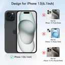 for iPhone15 Case,Military Grade Drop Protection, Compatible with MagSafe, Anti-Fingerprint, Slim and Light, Anti Yellow Matte Case for iPhone15, White