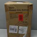 Collapsible Baby Bathtub for Newborns with Thermometer and Soft Floating Cushion Portable and Foldable Travel Baby Bath Tub for Infants to Toddler 0-36 Month (Blue)