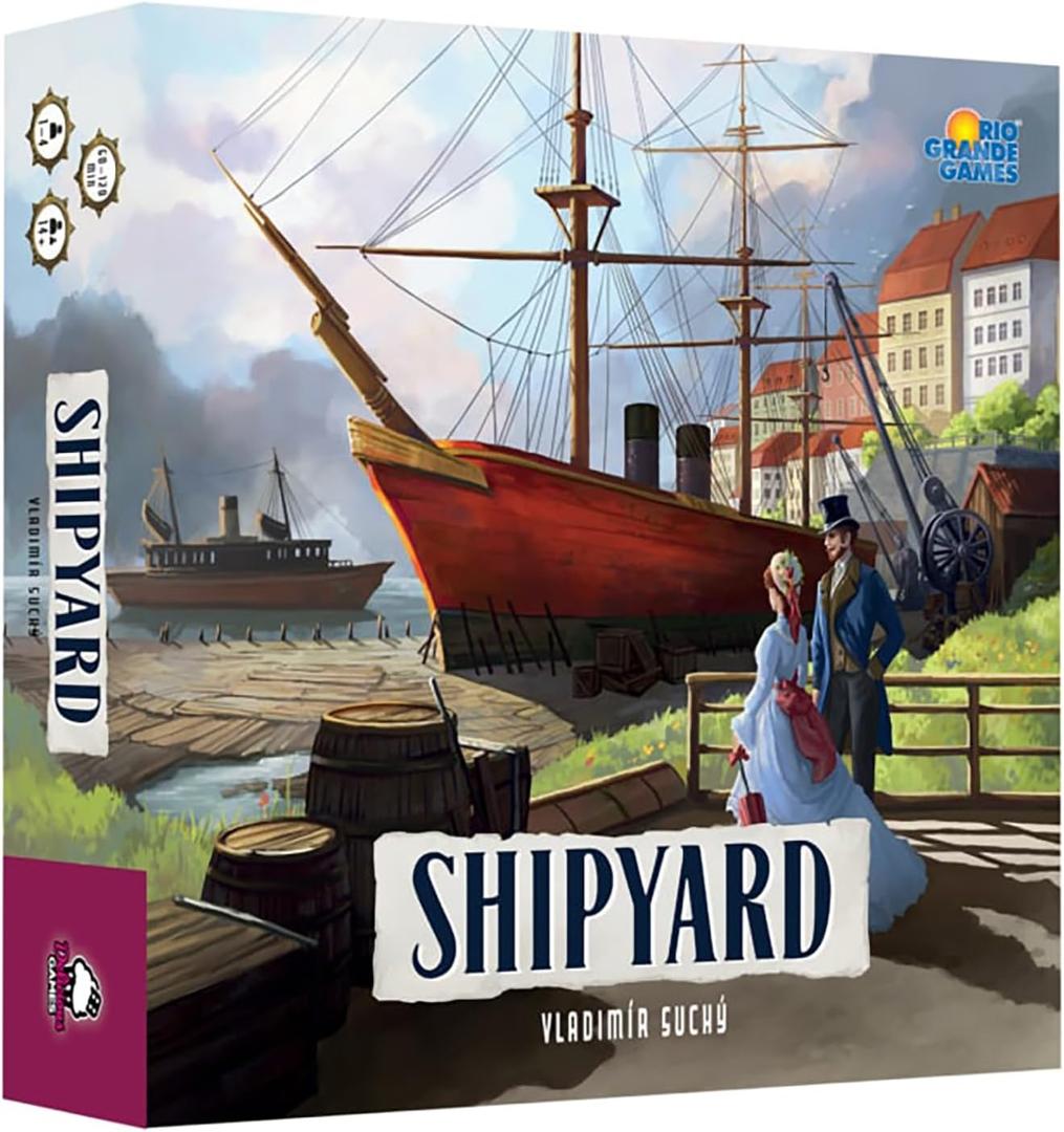 Rio Grande Games Shipyard 2nd Edition Strategy Board Game, Worker Placement, Economic Simulation, 1-4 Players