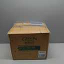 Gibson Home Oslo 16-Piece Porcelain Dinnerware Set, Service for 4  White Plates with Black Rim, Microwave & Dishwasher Safe