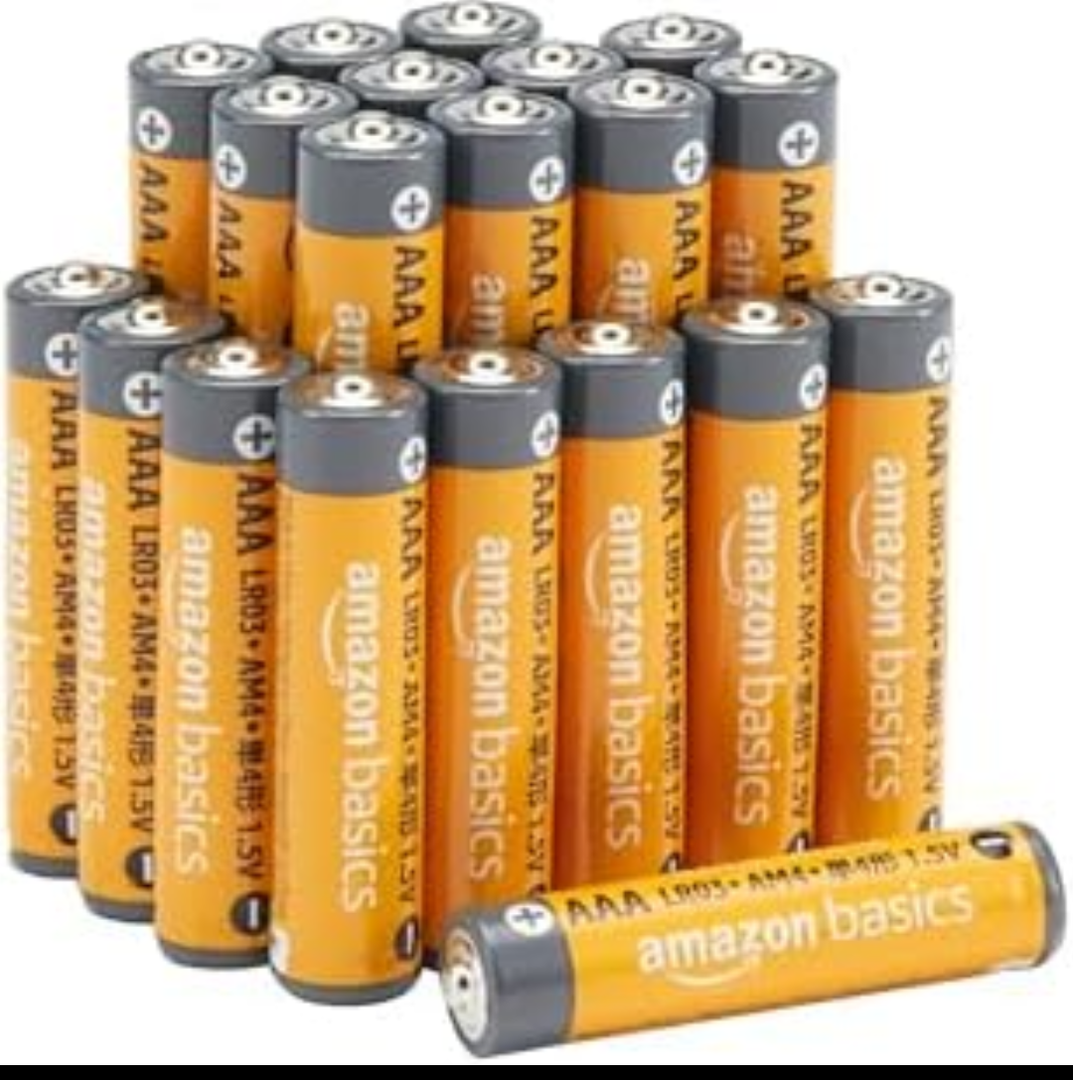 Amazon Basics AAA Alkaline HighPerformance Batteries, 1.5 Volt, 10Year Shelf Life, 20 count (Pack of 5)