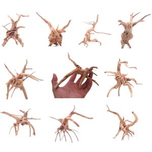 10pcs Natural Small Spiderwood Driftwood for Aquarium Decor Aquarium Driftwood Freshwater Reptile Driftwood Aquarium spiderwood (spiderwood 5-6inch 10pcs)