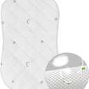 Waterproof Bassinet Mattress Pad Cover Compatible with Halo Bassinest Swivel, Glide Sleeper, Waterproof Bassinet Mattress Protector, Breathable Proven to Reduce Suffocation Risk, Grey Star