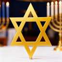 4 ft Hanukkah Star of David Cardboard Stand up Cutout Life Size Hanukkah Jewish Festival Party Decoration Backdrop Photo Prop Standup Religious Star of David Standup Cardboard for Party Supply