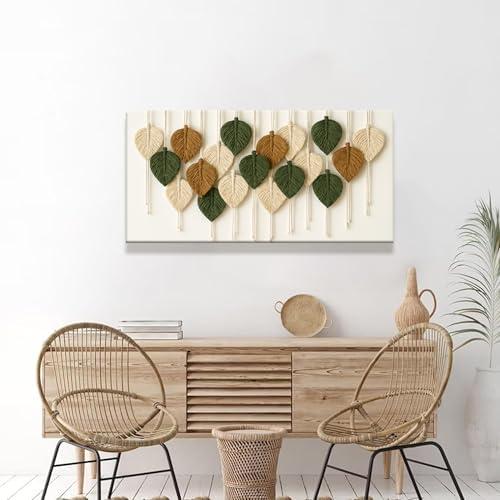 Tsomzxng Boho Black Wall Art Prints Modern Wall Art Bohemian Feather Canvas Wall Art Decor Prints Painting Picture For Bedroom Apartment Nursery Backdrop Home Wall Decor 20" X 40"