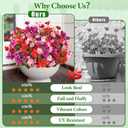 Yastouay Artificial Flowers for Outdoors UV Resistant, 6 Bundles Realistic Fake Outdoor Hibiscus Flowers Artificial Outdoor Flowers, Faux Flowers for Outdoor Planters Front Porch Patio Outdoor
