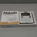 Makeid Label Maker E1, Bluetooth Rechargeable Label Maker Machine, QWERTY Keyboard Labeler, 3.4" Backlighting LCD Screen, Prints 9~16 mm (white)