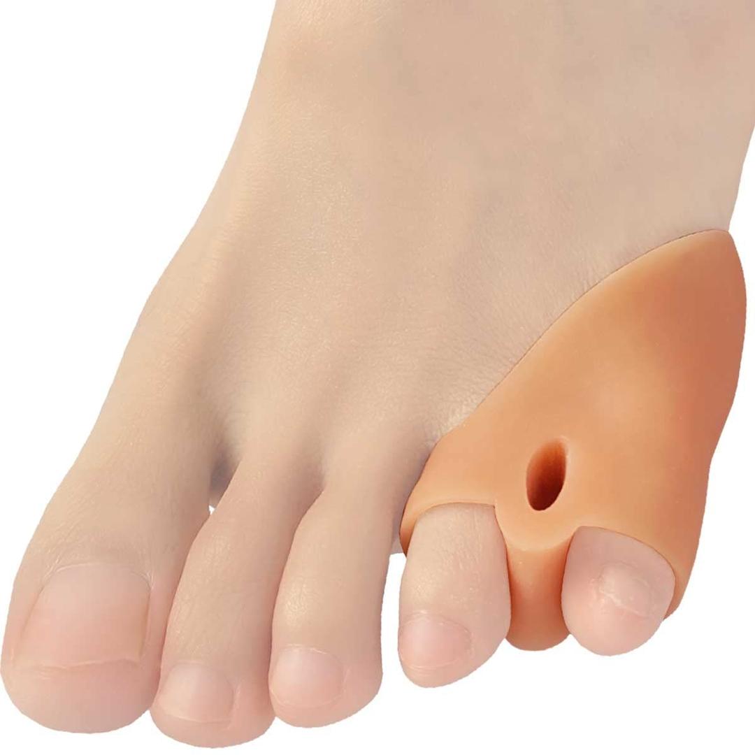 Chiroplax Tailor's Bunion Corrector Pads Bunionette Pain Relief Pinky Little Toe Straightener Separator Cushion Splint Protector Shield Spacer Cover Guard (4 Pads, Shims - Large)
