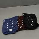 Pet Soft Washable Female Diapers (3 Pack) Female Dog Diapers, Comfort Reusable Doggy Diapers for Girl Dog in Period Heat (Deep Set, M) (Medium:14''-19'')