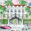 Galison - Michael Storrings A Sunny Day in Palm Beach 1000 Piece Puzzle from Galison - Beautiful 1000 Piece Puzzle for Adults, Challenging and Fun, Thick and Sturdy Pieces, Great Gift Idea