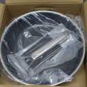 Non Stick Frying Pans Hybrid Ceramic With Lid, 12 Inch Tri-Ply Stainless Steel Skillet, Non-Toxic, PFAS/PFOA/PTFE Free, Metal Utensil Safe, Dishwasher & Oven Safe, Induction Compatible