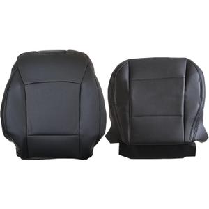 FZJDSD Black Driver Side Bottom and Top Lean Back Perforated Microfiber Leather Replacement Seat Covers Compatible with Subaru Outback 2015 2016 2017 2018 2019