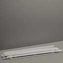 UNISHADES No Drill Blinds for Windows 1" Vinyl L-Shaped Slats Cordless Mini Blinds for Home, for Window Size 30" W 48" H White