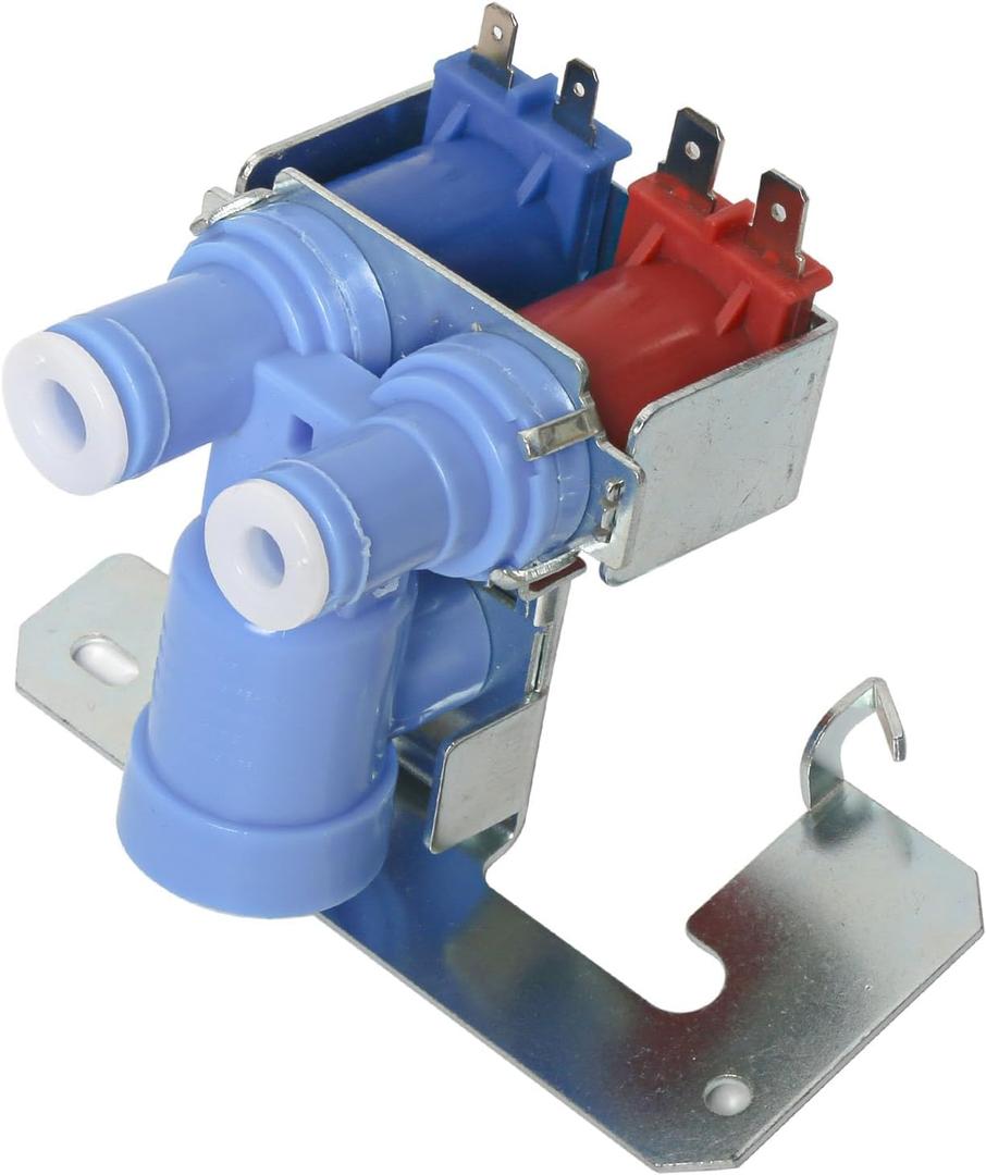 WR57X10032 Refrigerator Water Inlet Valve Dual Solenoid - Compatible With GE Refrigerator Replaces: WR57X10032, WR57X10051,WR57X33326, AP3192626