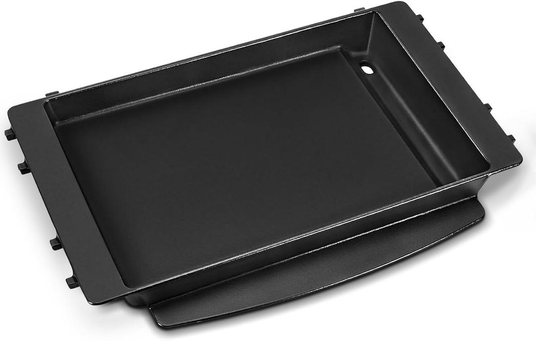 Replacement 7658 Parts for Weber Grill Griddle Spirit 200 300 Spirit II E-210 E-310 Series Genesis Silver B C 1000-5000 Grill Grate Accessories Weber Cast Iron Griddle Plate 1 Pack 7597 7598