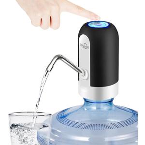 JOYHILL 5 Gallon Water Bottle Dispenser, USB Charging Water Bottle Pump, Portable Water Dispenser Pump for Camping, Black