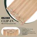 Short Hair Extensions Clip ins,S-noilite Short Clip in Hair Extensions Real Human Hair,Mini Hairpieces for Add Volume and Highlights,6 Pieces 31g 10 inch Gold Blonde Mixed Bleach Blonde
