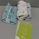 3-Pack Organic Baby Swaddle Sleep Sacks - Swaddles for Newborns, Infant 0-3 Months, Baby Girls, Boys, Soft & Snug Newborn Sleep Sack, Nursery Swaddling Blankets (Space Quest) (One Size)