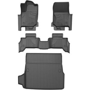 AOMSAZTO Floor Mats Compatible with 2025 2026 Toyota 4Runner (Not fit Hybrid), All Weather TPE Custom Fit Cargo Mat Floor Liner Set - Only 5 Seat (Floor Mats+Cargo Liner)