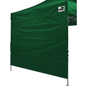 Eurmax USA 10FT Instant Canopy SunWall Pop Up Canopy Wall with Horizontal Strap ONLY,1 Pack Sidewall (Forest Green)