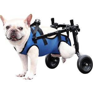 Dog Wheelchair for Back Legs, Dog Wheelchair for Small Dog, Adjustable Pets Cart with Wheels, Doggy Wheelchairs for Disabled Hind Legs, Dog Leg Brace and Hip Support (Medium)