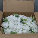 NUPTIO Flower Ball Arrangement Bouquet: 2 Pcs 11.8 inch Diameter White Rose Fake Flowers Balls for Wedding Centerpiece Decorations Artificial Flower Centerpieces for Tables