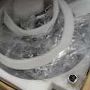 42" Dimmable Fandeliers Modern Crystal Invisible Chandelier Ceiling Fan With 3 LED Color Change Lights with Memory Function