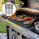 BQMAX 17" Cooking Grate & Grill Emitter Replacement Parts for Charbroil TRU Infrared 3 Burner Grill 463355220 463342420 463342620 463242515 463242516 463243016 for Charbroil Grill Replacement Parts
