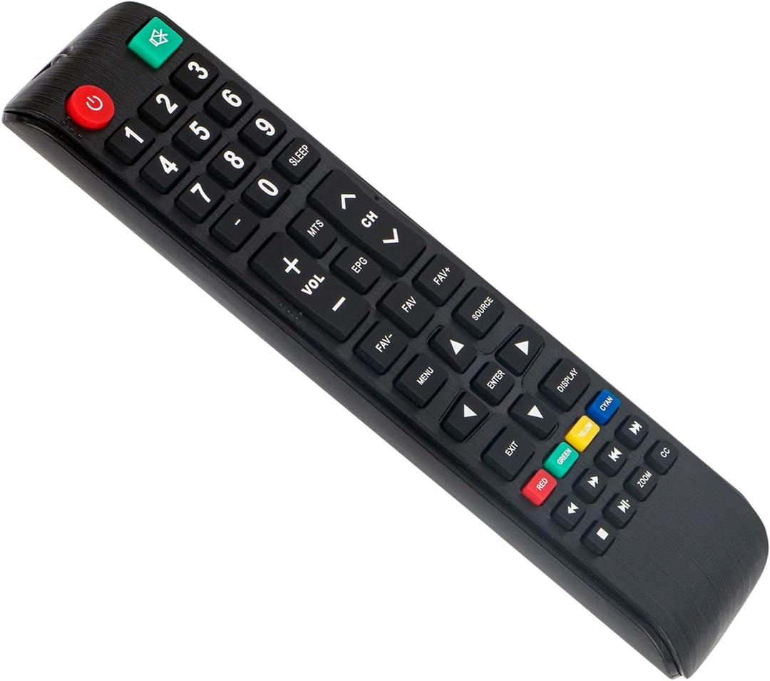 RCS00004 Replace Remote Control Compatible with Sansui TV S40P28F S55A6U ES24Z1 RTS40P28F RTS55A6U