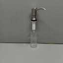 GAGALIFE Built in Sink Soap Dispenser or Lotion Dispenser for Kitchen Sink, Brushed Nickel ABS Pump Head, with 17 Ounce Large PET Soap Bottle