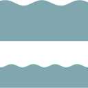 4 x Fancy Land Calming Blue Bulletin Board Border Scalloped Border Trim for Classroom 52ft