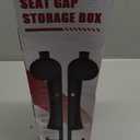 Car Seat Gap Filler, Dual Slot Car Seat Gap Organizer with Cup Holder, 2 Pack No Drop Seat Guard, Universal Car Seat Storage Box Auto Gap Filler Strip Carseat Side Gap Guard Spacer Accessories