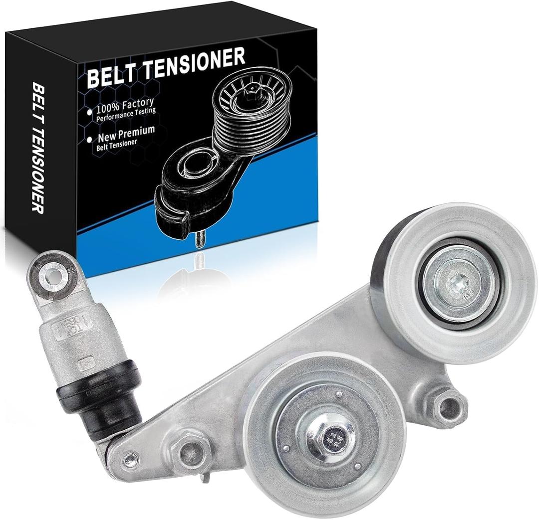 Belt Tensioner Assembly with Pulley ONLY FIT V6 for:-Honda Accord 2008-2010, Accord Crosstour 2010, Odyssey 2005-2010, Pilot 2006 2007 2008 2009 2010 2011 3.5L V6 ReplaceOE# 39092 31170R70A01