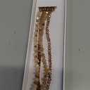 MOFREE Beaded Bracelet Compatible with Apple Watch Band 38mm/40mm/41mm/42mm, Fashion Elastic Stretch Women Bands for iWatch Series 11/10/9/8/7/SE/6/5/4/3/2/1 iPhone Watch Strap Bands Rose Gold