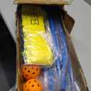 Zdgao Portable Pickleball Net for Driveway, 22FT Regularion Size Pickle Ball Net with Outdoor Pickleballs and Carry Bag, Weather Resistance Steady Steel Frame, Blue, 22FT Pickleball Net
