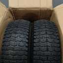 2-Pack of 13x5.00-6" Wheels,13" Pneumatic Tires,Steel Rim and 3/4" Axle Bore Hole(Bushing),3"-6 Centered Hub,for Riding Lawn Mower,Utility Wagon and MoreAll Purpose Utility Tire