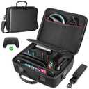 MoKo Carrying Case for Nintendo Switch 2(2025), All-in-One Portable Hard Travel Case Holds Dock, Adapter, 21 Game Cards, for Switch 2 Accessories Pro Controller, Large Capacity, Black