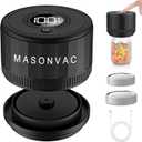 Electric Mason Jar Vacuum Sealer - Mason Jar Vacuum Sealer Kit for Wide & Regular Mouth Canning Jars, with Lids & Food Storage Labels, Essential for Canned Pantry Storage
