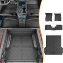 powoq Hybrid Floor Mat Compatible with 2022-2026 Ford Maverick Bed Mat TPE Truck Liner Truck Bed Mat Floor Liner Replacement for 2022 2023 2024 2025 2026 Ford Maverick Accessories