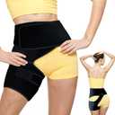 Ortho-Wrap Hip Brace for Sciatica Pain Relief - Unisex Support Brace with Breathable Material, Anti-Slip Design, and Universal Fit - Comfortable Hip Support for Right Leg - Medium