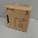 shinic Portable Electric Space Heaters for Indoor Use, 1500W/750W Fast Heating Under Desk Heater Fan with Thermostat, Safe and Quiet Small Space Heater for Bedroom Office Bathroom Basement, White