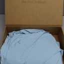 REST Evercool+ Starter Sheet Set, Full, Light Blue, Breathable Bed Sheet for Hot Sleeper and Night Sweats, with Pillowcases, Ionic+ Self-Cleaning Silver Yarn for Sensitive Skin, 3PCS No Flat Sheet